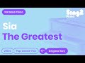 The Greatest Karaoke | Sia, Kendrick Lamar (Piano Karaoke)