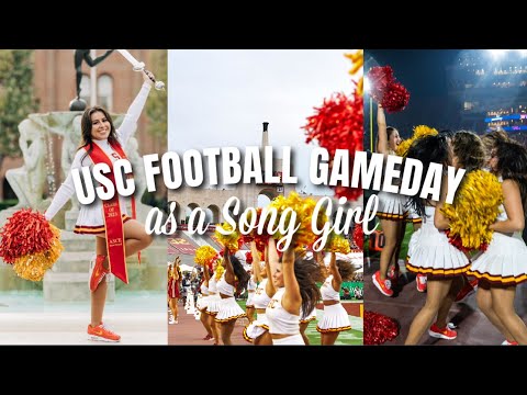 USC Gameday with a Song Girl
