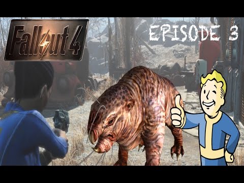 Fallout 4 Let's Play - Ep 3 Molerat Infestation!