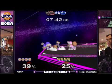 SSBM @ Quickly 5   ARMY vs  Westballz