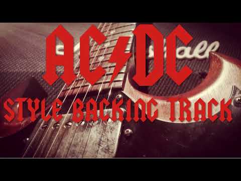 AC/DC Style Backing Track in A