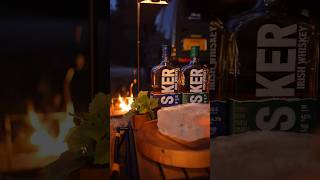 キャンプ で バスカーシングルモルト ハイボール #バスカー #whiskey #busker
