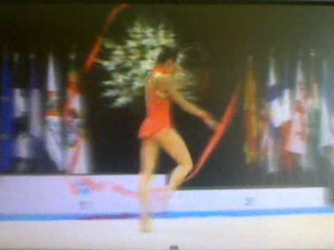 Gillian Leopold ribbon Rhythmic Gymnastics Fig World cup - Lisboa 2013