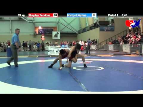 Shayden Terukina vs. Michael Waters at 2013 ASICS University Nationals - FS