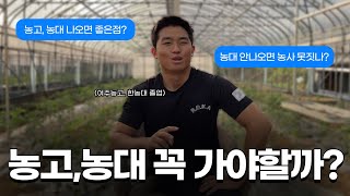 저는 농고, 농대 출신입니다.
