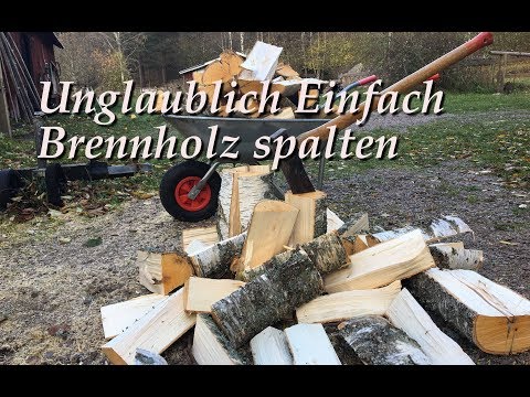 , title : 'Unglaublich einfacher Trick zum Brennholz spalten'