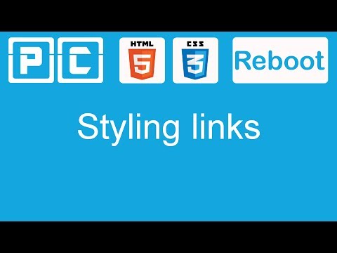 HTML5 and CSS3 beginners tutorial 27 - styling links