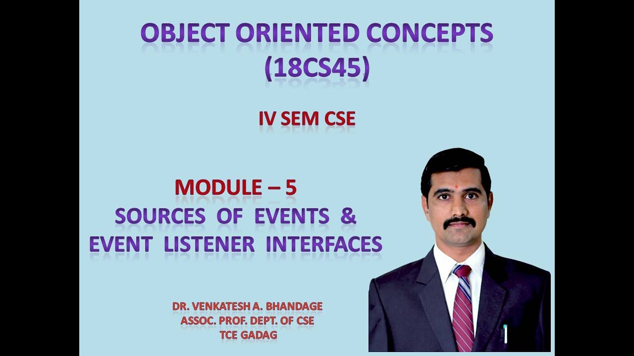 33 - Sources of Events and Event Listener Interfaces
