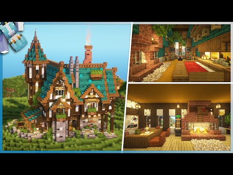 Minecraft: How to build a Fantasy Medieval House (interior) #21 part 2