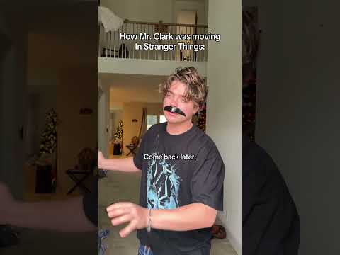 How Mr. Clark was moving in Stranger Things😭