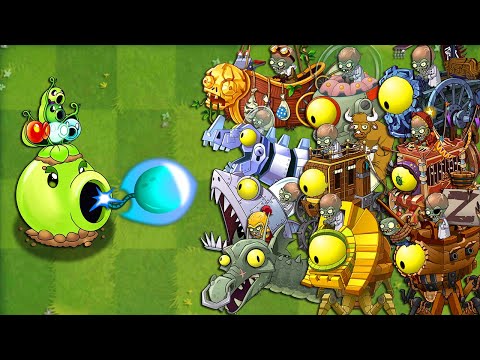 PEA POD Plant LEVEL 1000 vs All Final Boss - Plants vs Zombies 2 Mod