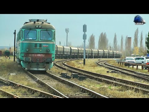 LDE2100 60-1372-1 & Marfar CFR MARFĂ Freight Train in Oradea Est Triaj - 28 November 2018