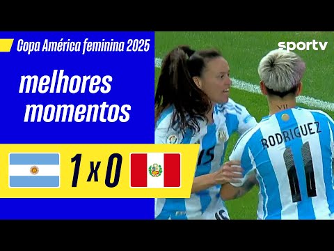 Gols e lances de Argentina x Peru