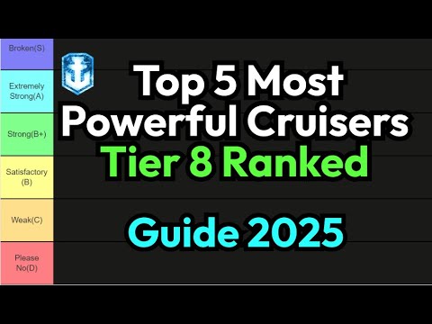 Top 5 Most Powerful Cruiser Picks in Tier 8 Ranked Battles Season | World of Warships