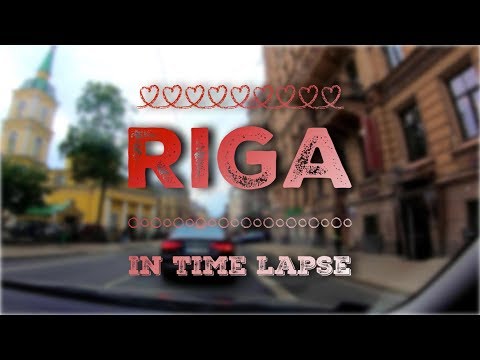 Driving through Riga, Latvia in Time Lapse | Filmed on GoPro Hero 7 Black