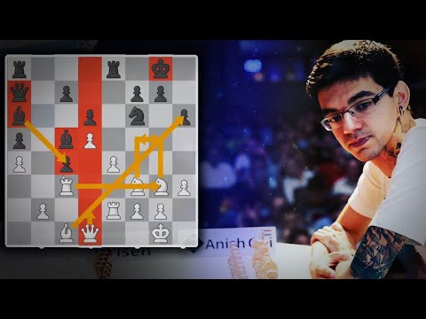 Anish Giri's improvised Italian game masterclass on stream.