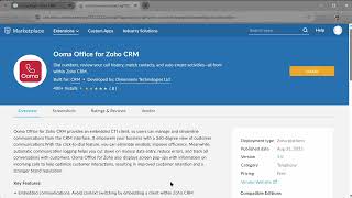 32. Ooma Office Tutorial: Integrations - Setting the Ooma Office Zoho 