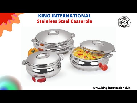 King international stainless steel hand painted hot pot set
