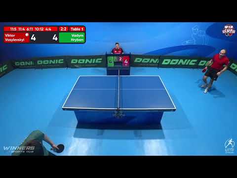 14:00 Viktor Vasylevskyi 2-3 Vadym Hryban West 3 WIN CUP 04.12.2022 | TABLE TENNIS WINCUP