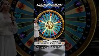Lightning 10000X With 25X Top Hits New Record | Todays Bigwin Crazytime #shorts #trending