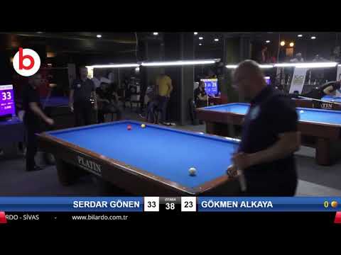 SERDAR GÖNEN & GÖKMEN ALKAYA Bilardo Maçı - 4 EYLÜL BİLARDO ŞAMPİYONASI - SİVAS-1.TUR