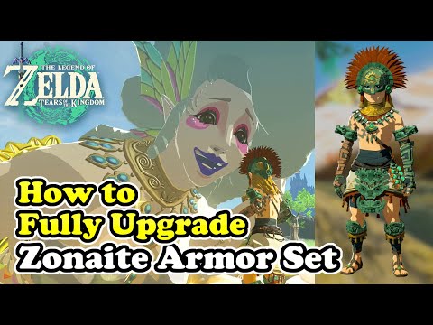 How to FULLY Upgrade Zonaite Armor Set Zelda Tears of the Kingdom (Max Level)