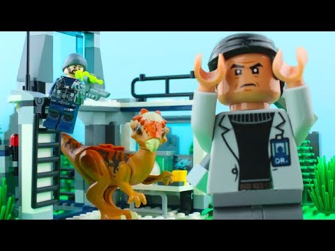 LEGO Jurassic World STOP MOTION LEGO Jurassic World: Stygimoloch Breakout | #LEGO | Billy Bricks