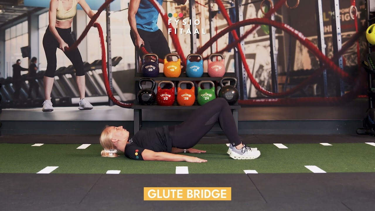 Video thumbnail: Glute bridge - instructional video