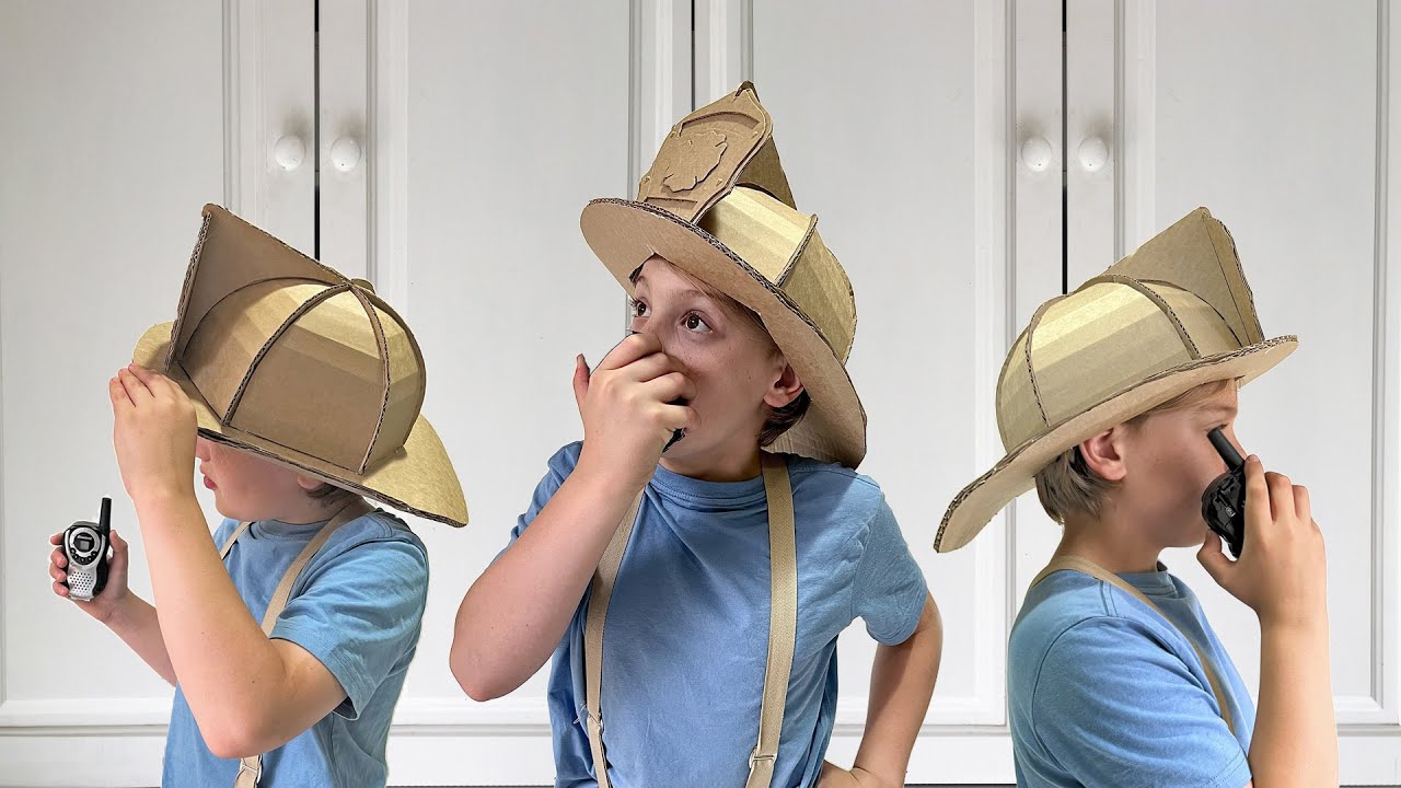 How to make a Cardboard Firefighter Helmet