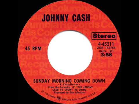 1970 HITS ARCHIVE: Sunday Morning Coming Down - Johnny Cash (stereo 45--#1 C&W hit)