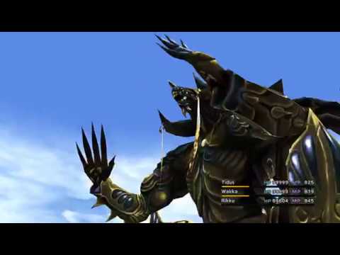 Final Fantasy X - What it looks like to fight Nemesis with maxed stats