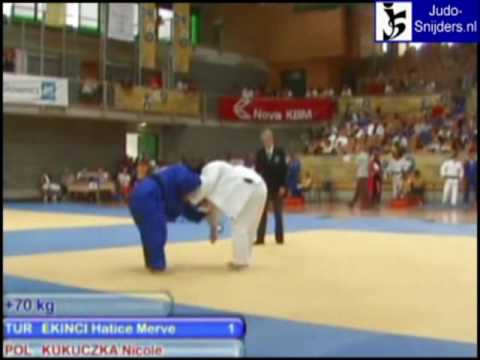 Judo 2009 Koper: Ekinci (TUR) - Kukuczka (POL) [ 70kg].