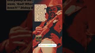Dickey Betts on Ramblin’ Man, the Allman Brothers’ only top-10 hit (#2)