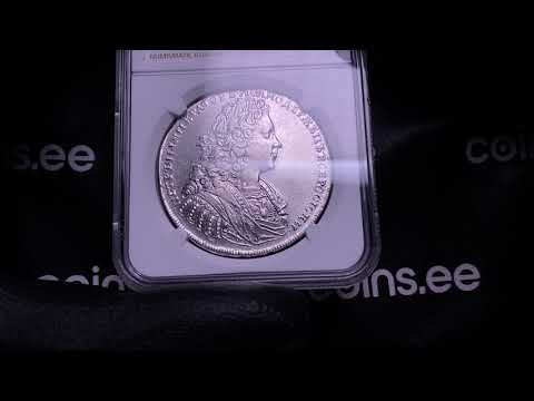 Russia Rouble 1728 - Peter II (1727-1729) NGC AU details - Coins.ee Auction 48, lot 1154