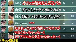 キングとケンカ➡熾烈なボトム争いに敗北するデスセイヤ【VALORANT】