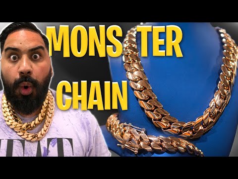 Making a MONSTER!! Over 1 KILO of GOLD Miami Cuban Link Chain