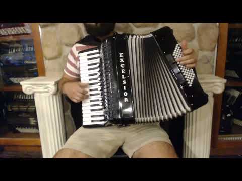 5671 - Black Excelsior 472 Piano Accordion LMMM 34 72 $2999