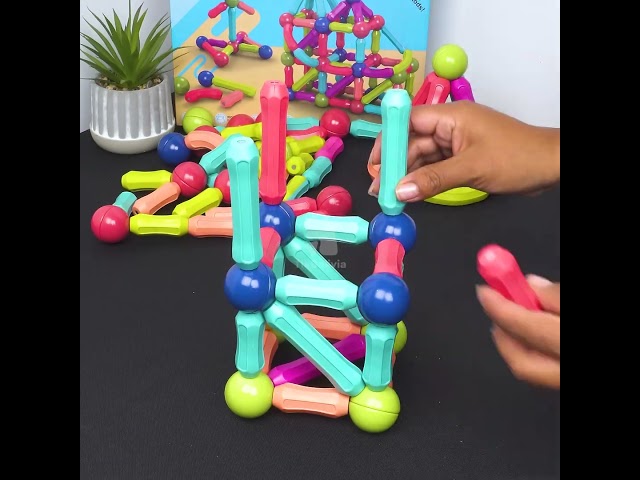 Vídeo relacionado con NAETANY Bloques Magnéticos de Construcción 122 Piezas Magneticas Niños, Bloques Construccion Niños 3D Juego Magnetico Juguetes Niños 3 4 5 6 7 Años