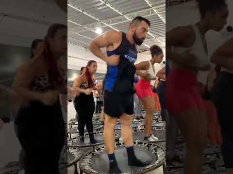 Insane Trampoline Workout Class 😳