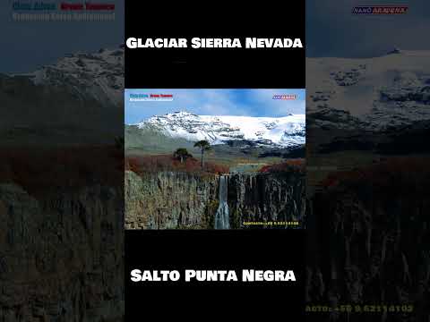 Salto Punta Negra Glaciar Sierra Nevada Lonquimay Araucanía Chile Vista Aérea Drone Temuco #turismo