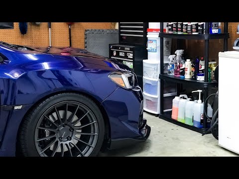 Subaru STI Enkei RS05RR Wheel Cleaning