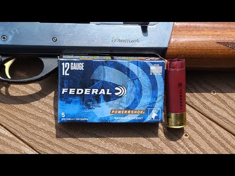 Federal Power-Shok 12ga 2-3/4" 27 Pellet 4 Buck Test W/ Remington 11-87 & Stock Full Choke
