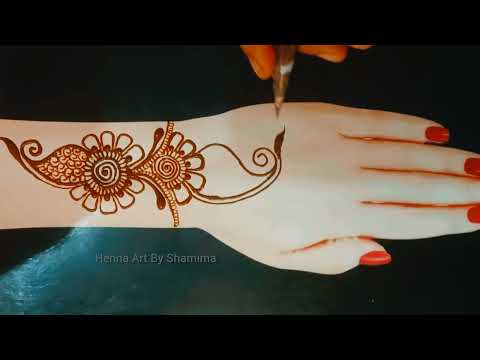 New Simple mehndi design for girls ||Mehndi ka design ||Henna design @hennaartbyshamima