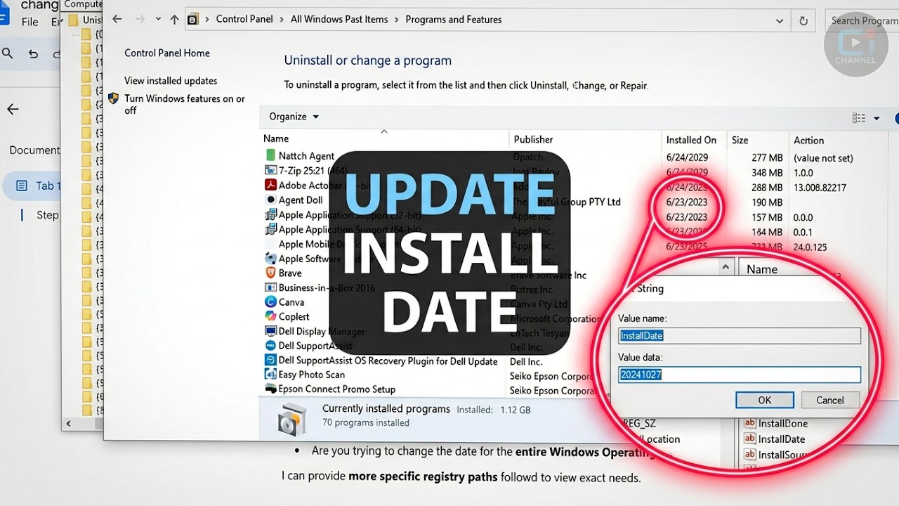 How to Change Installed On Apps inside Control Panel on Windows 10/11