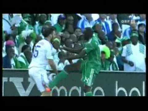 Greece Vs Nigeria Red Card Sani Kaita