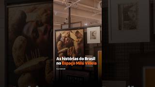 Uma parede cheia de histórias no Espaço Milú Villela. 🧡 #shorts