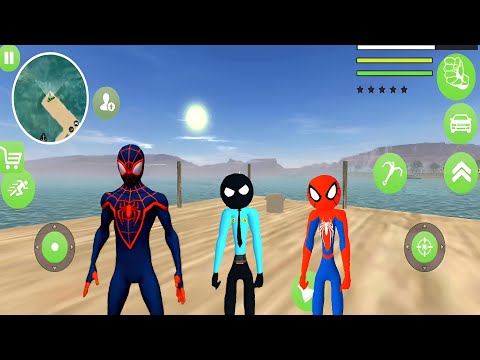 Us Police Stickman Rope Hero Part #1 - New Game - Android Gameplay