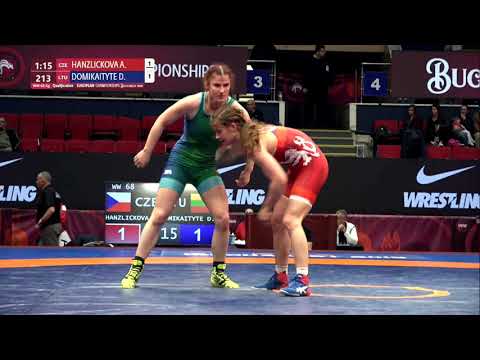 Qual. WW - 68 kg: A. HANZLICKOVA (CZE) v. D. DOMIKAITYTE (LTU)