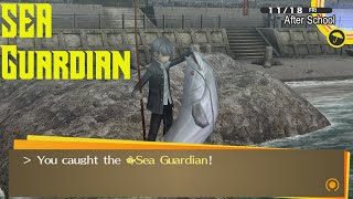 Catching the SEA GUARDIAN in Persona 4 Golden ! | Fishing Master Achievement | PC