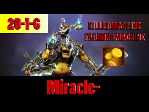Dota 2 - Miracle- plays Alchemist 1200+ GPM - FARM/KILL MACHINE